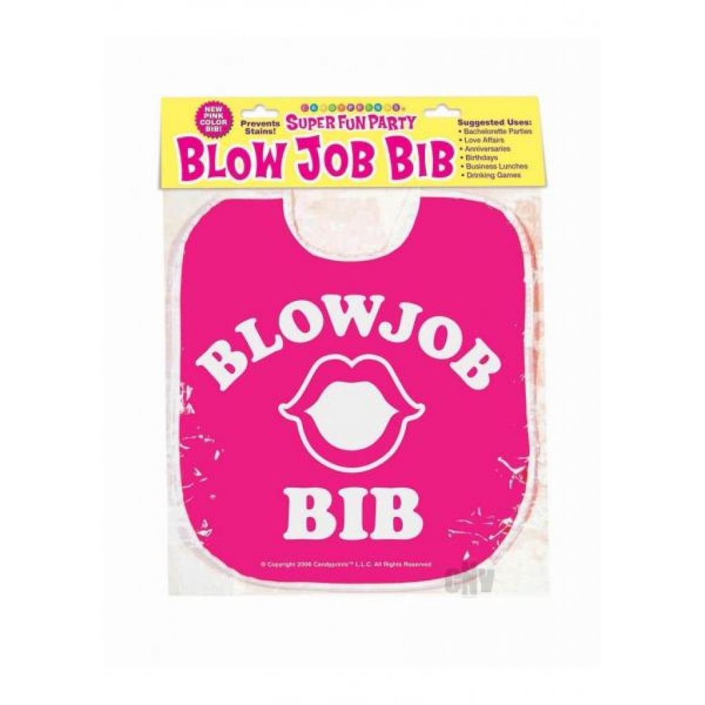 Hilarious Blow Job Bib - Pink