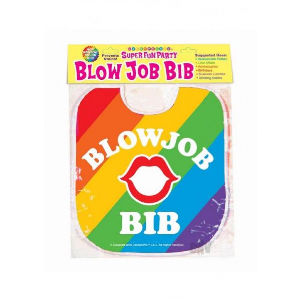 Hilarious Blow Job Bib - Rainbow