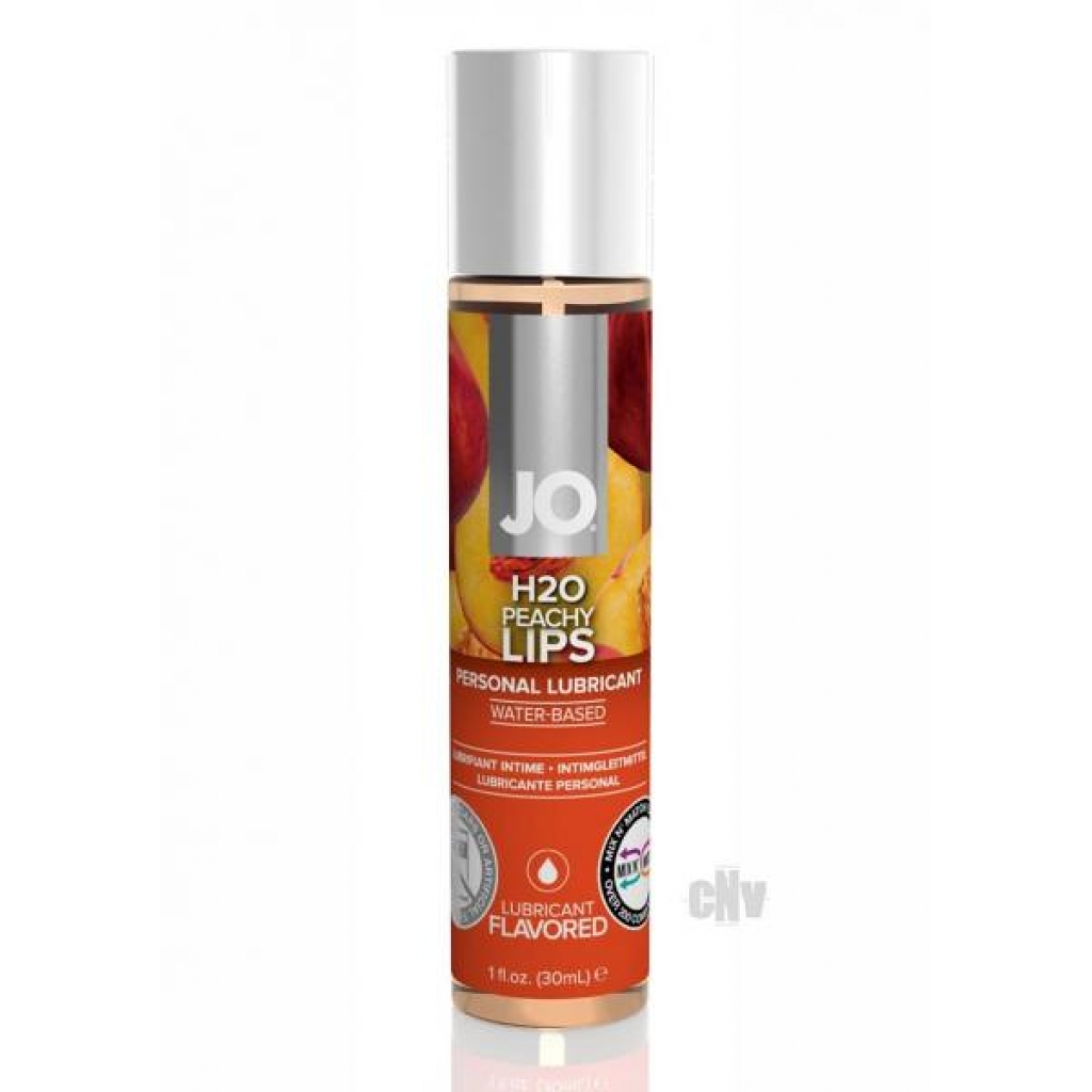 Jo H2O Flavor Lube - Peach 1oz Clear