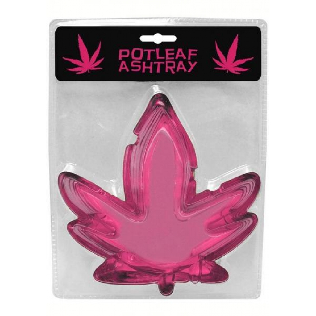 Pink Pot Leaf Ashtray