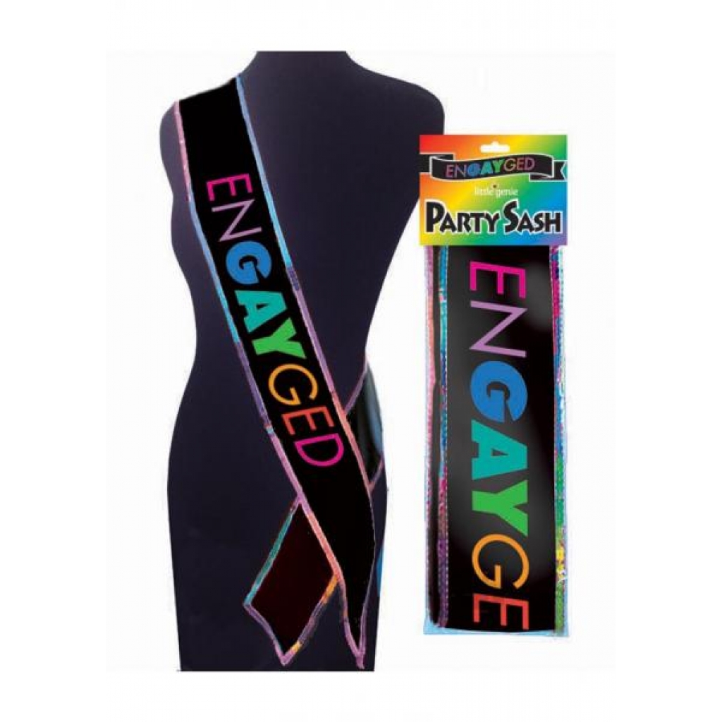 Engayged Glittery Sash - Perfect for Celebrations