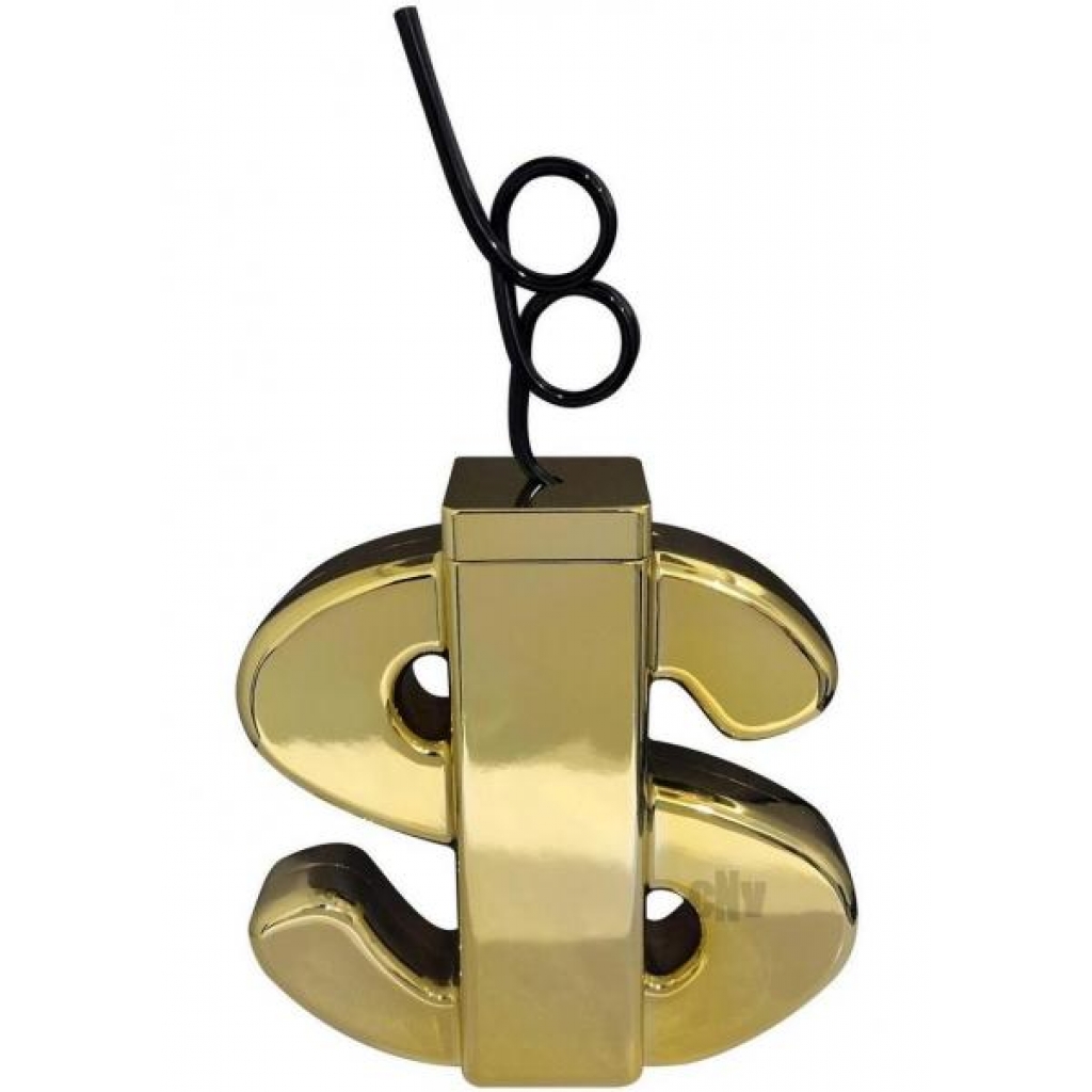 Dollar Sign Cup - Metallic Gold