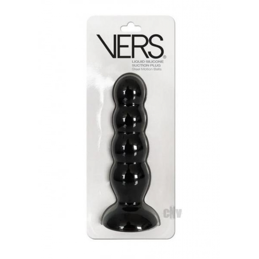 Vers Liquid Silicone Suction Plug - Black