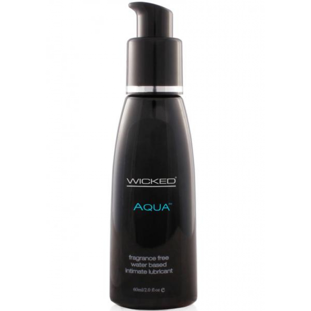 Premium Wicked Aqua Water-Based Lubricant - Fragrance-Free - 2 Oz.