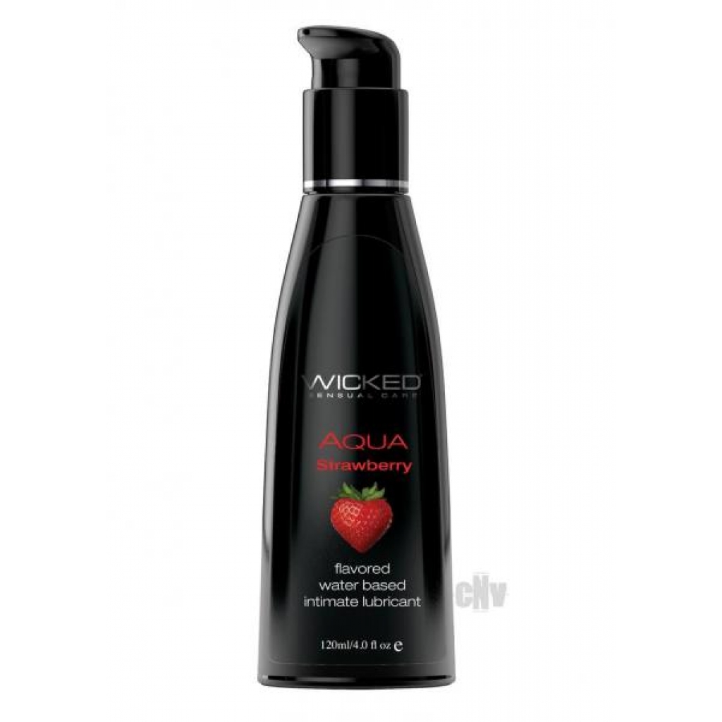 Wicked Aqua Strawberry Personal Lubricant - 4oz