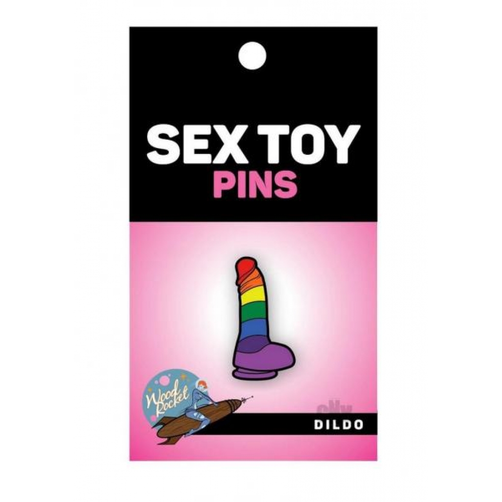 Dildo Rainbow Enamel Pin