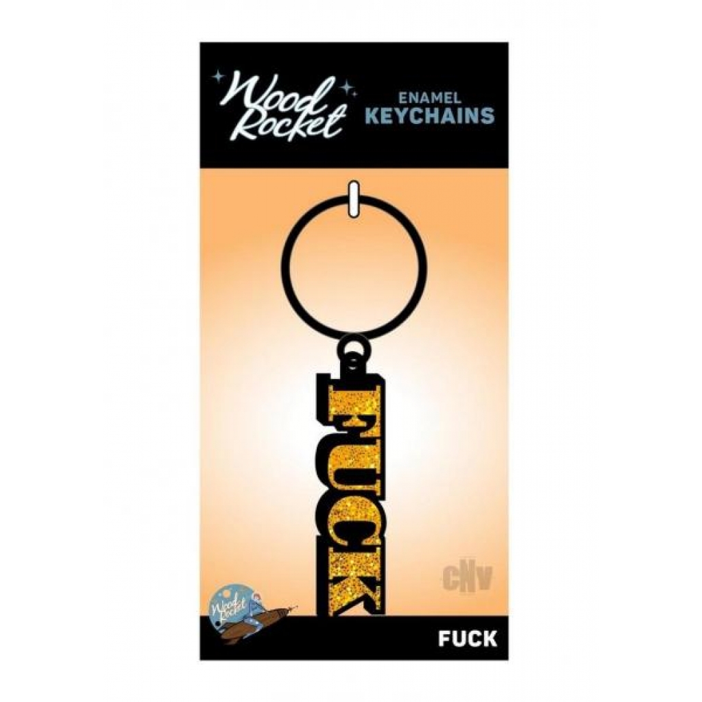 Humorous 'F*ck' Enamel Keychain