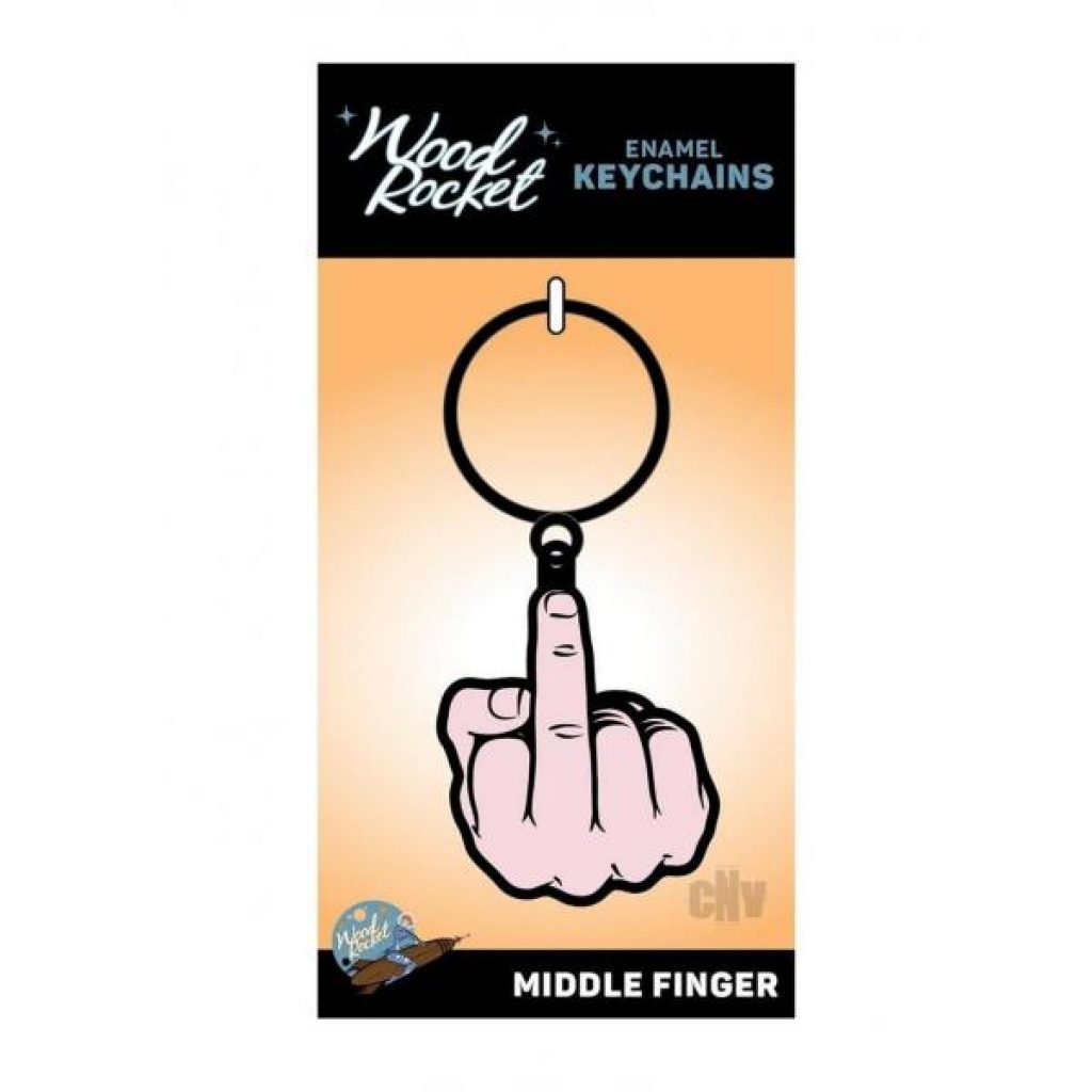 Middle Finger Keychain - Novelty Accessory