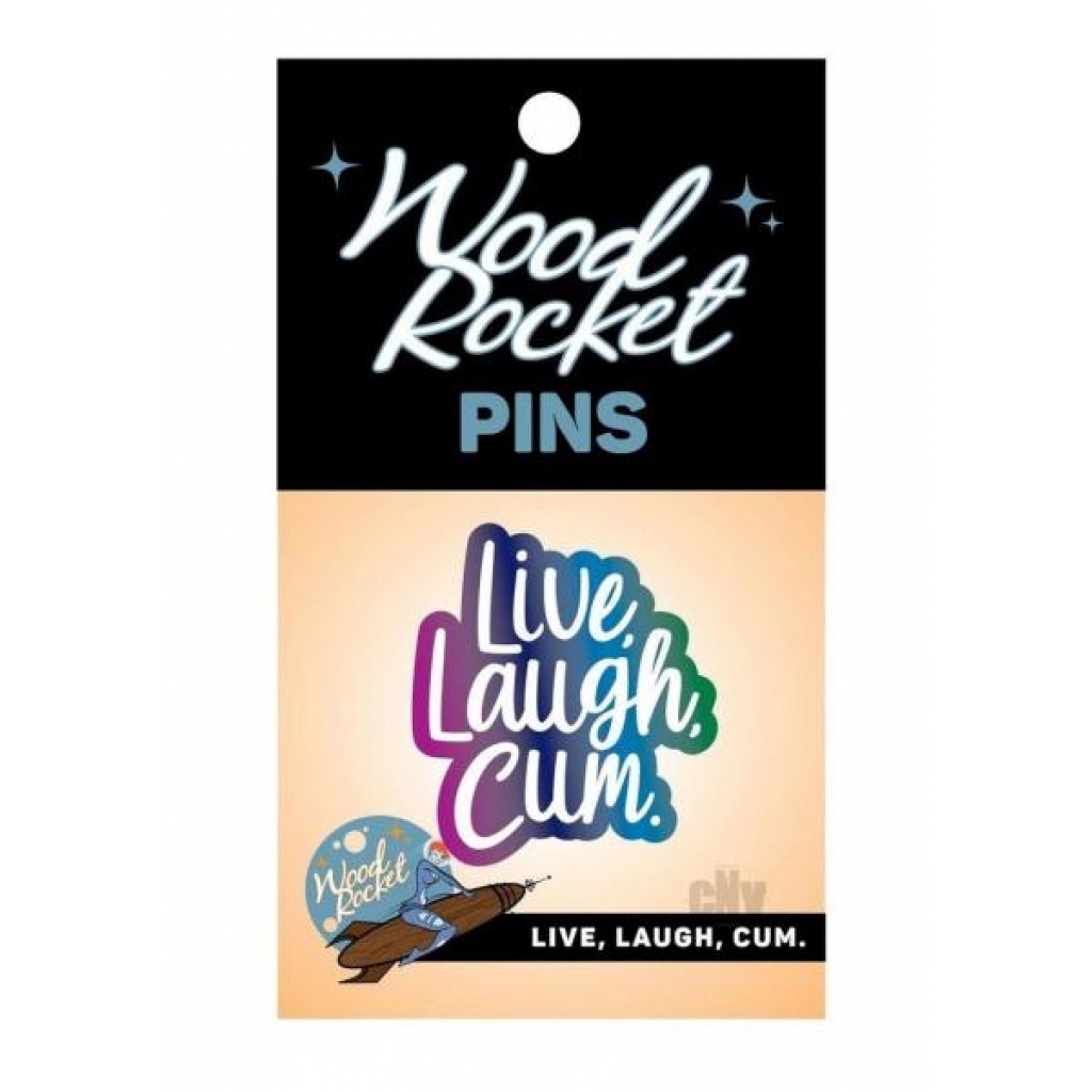 Live Laugh Cum Enamel Pin