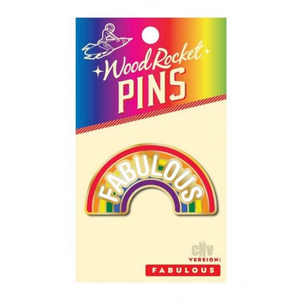 Fabulous Enamel Pin - Rainbow