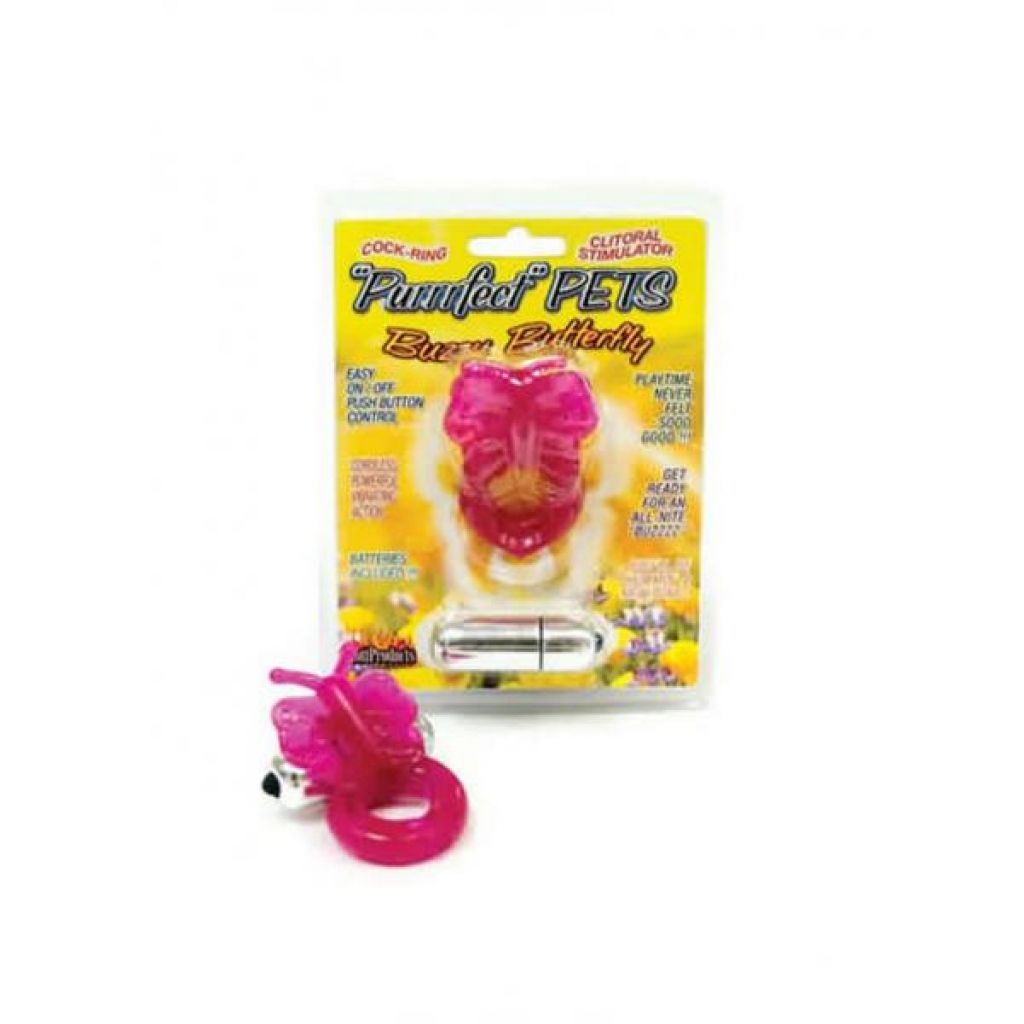 Purrrfect Pets Buzzy Butterfly Stimulator - Magenta Pink