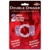 Powerful Humm Dinger Double Dinger Cock Ring in Purple