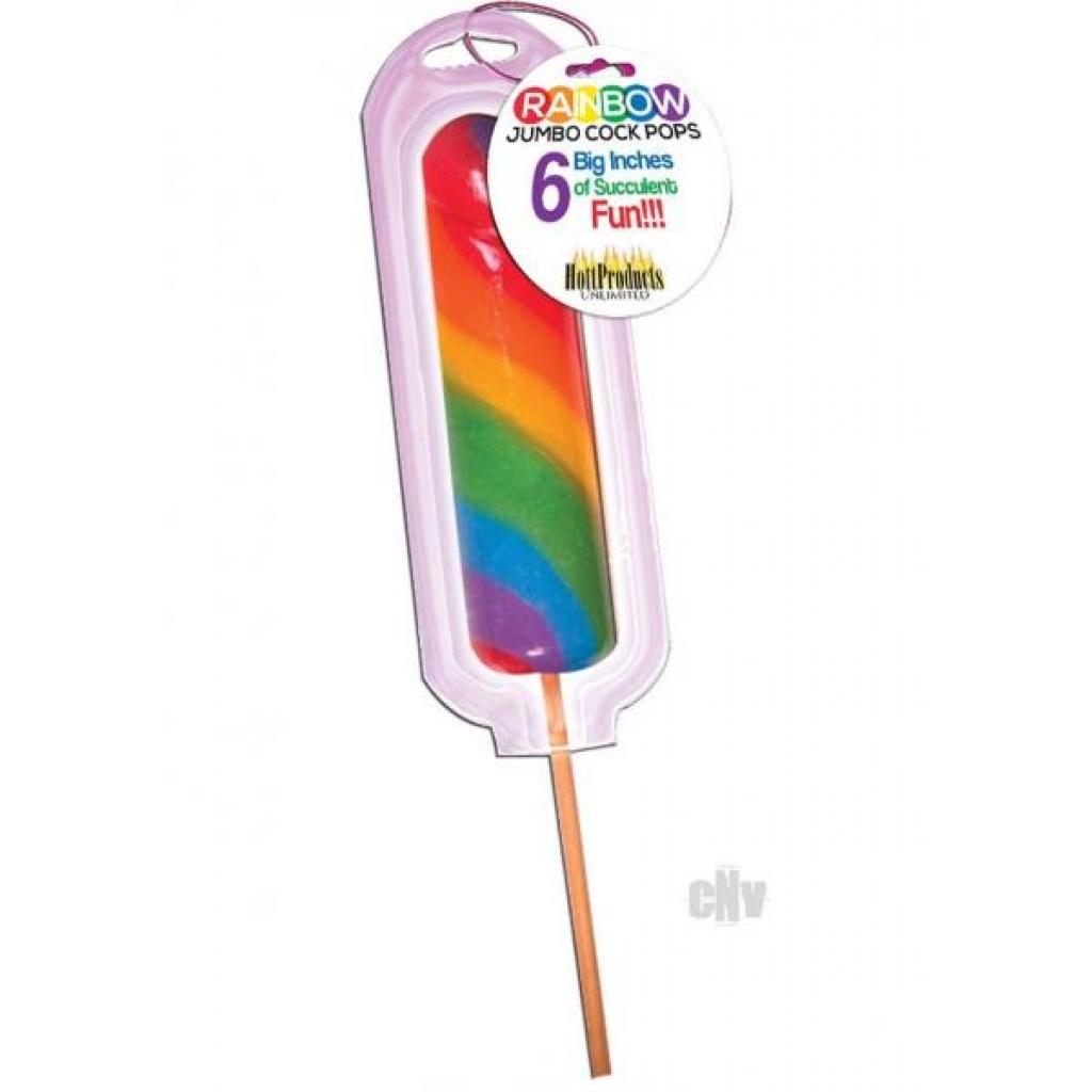 Rainbow Jumbo Cock Pop