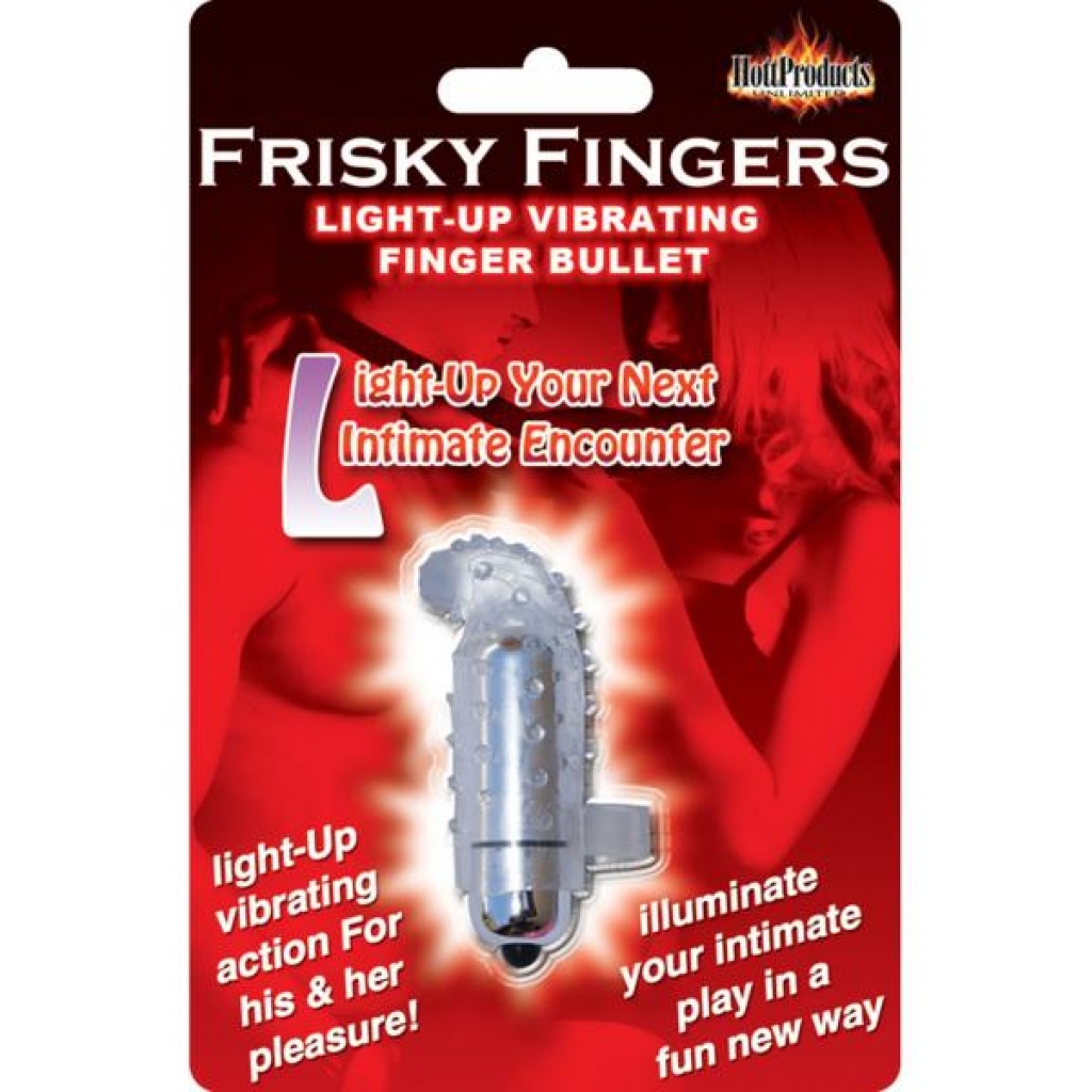 Illuminating Vibrating Finger Bullet - Frisky Fingers