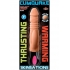 Skinsations Cumquake Thrusting Warming Dildo - Beige