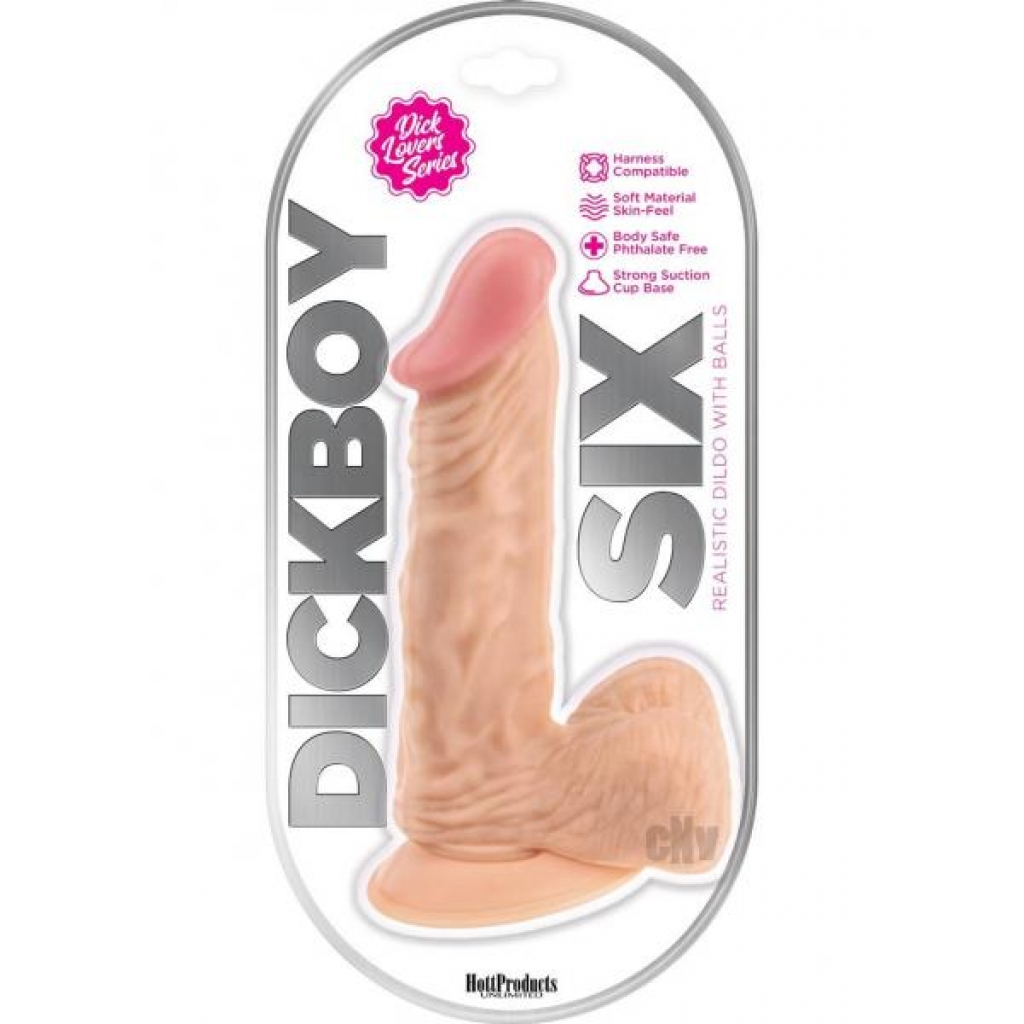 Dick Boy Dildo - 6 Inch Beige