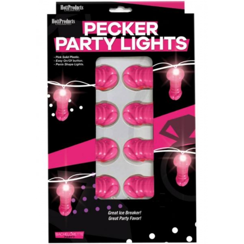 Light Up Pink Pecker String Lights