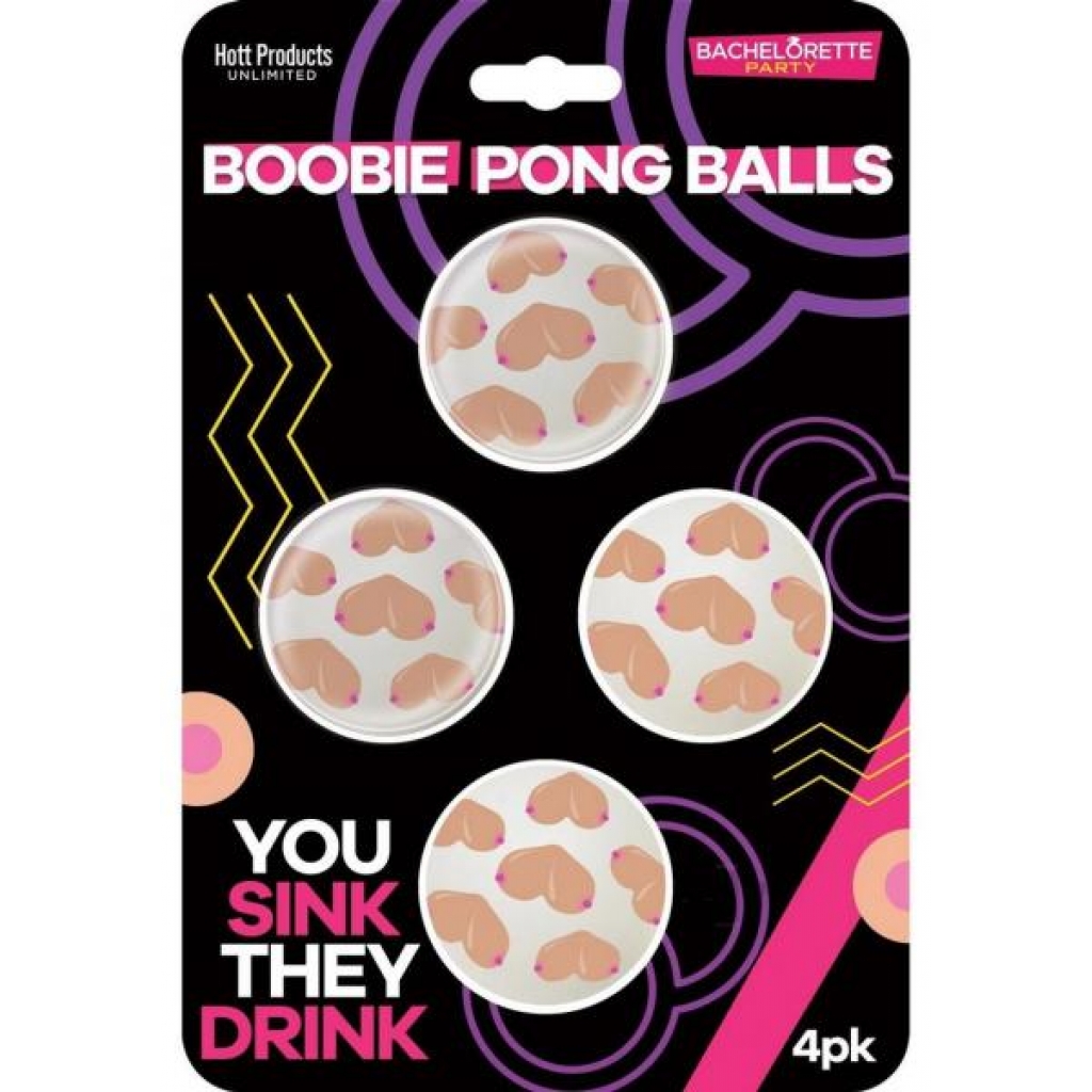 Boobie Beer Pong Balls - 4pk