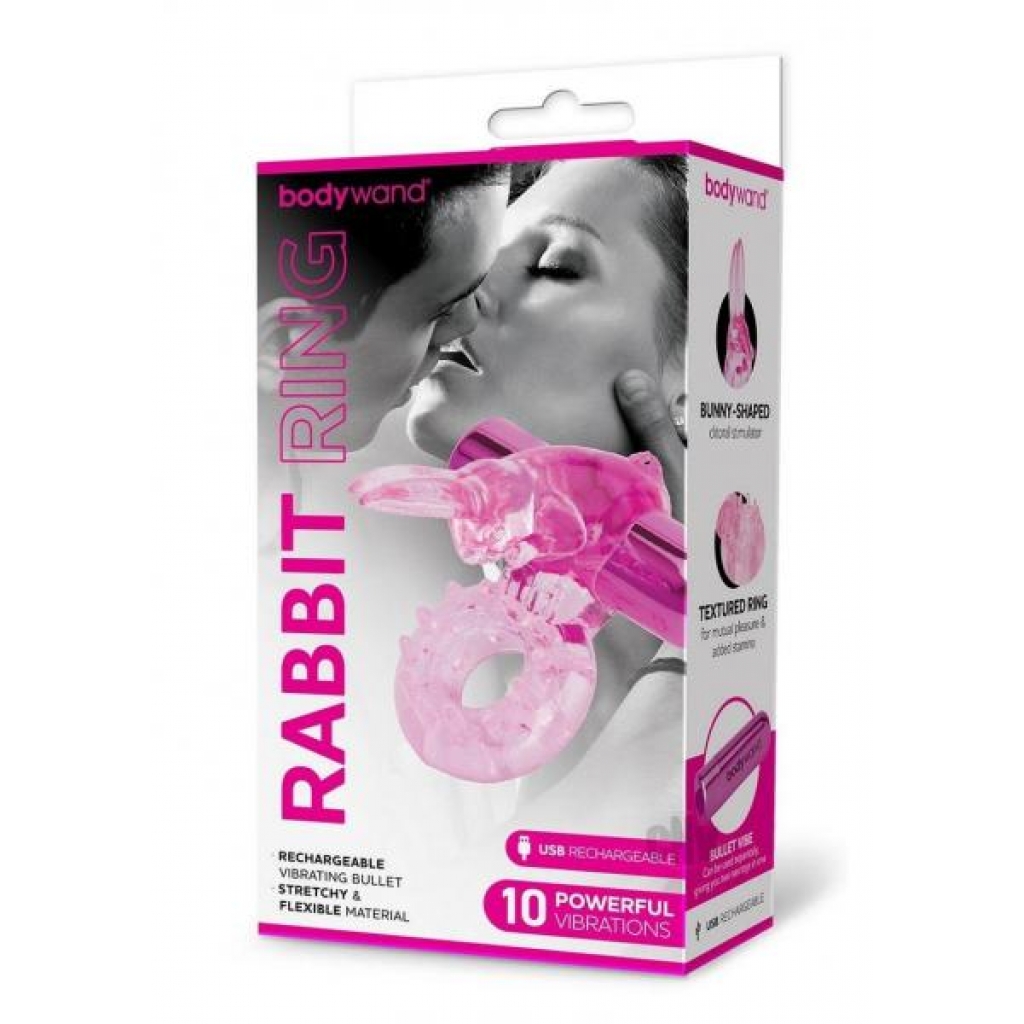 Bodywand Recharge Rabbit Ring - Pink