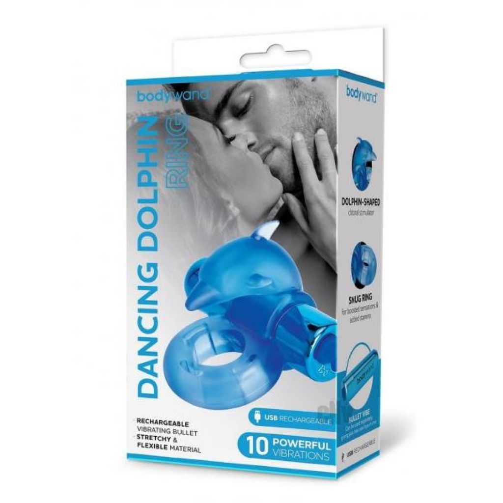 Bodywand Recharge Dancin Dolphin - Blue Vibration Ring