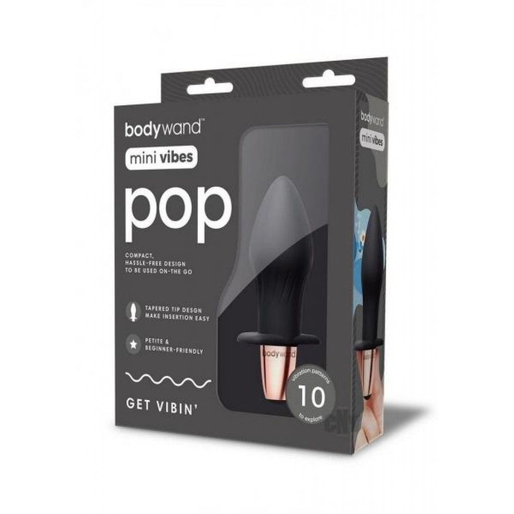 Bodywand Mini Vibes Pop - Sleek Black Design