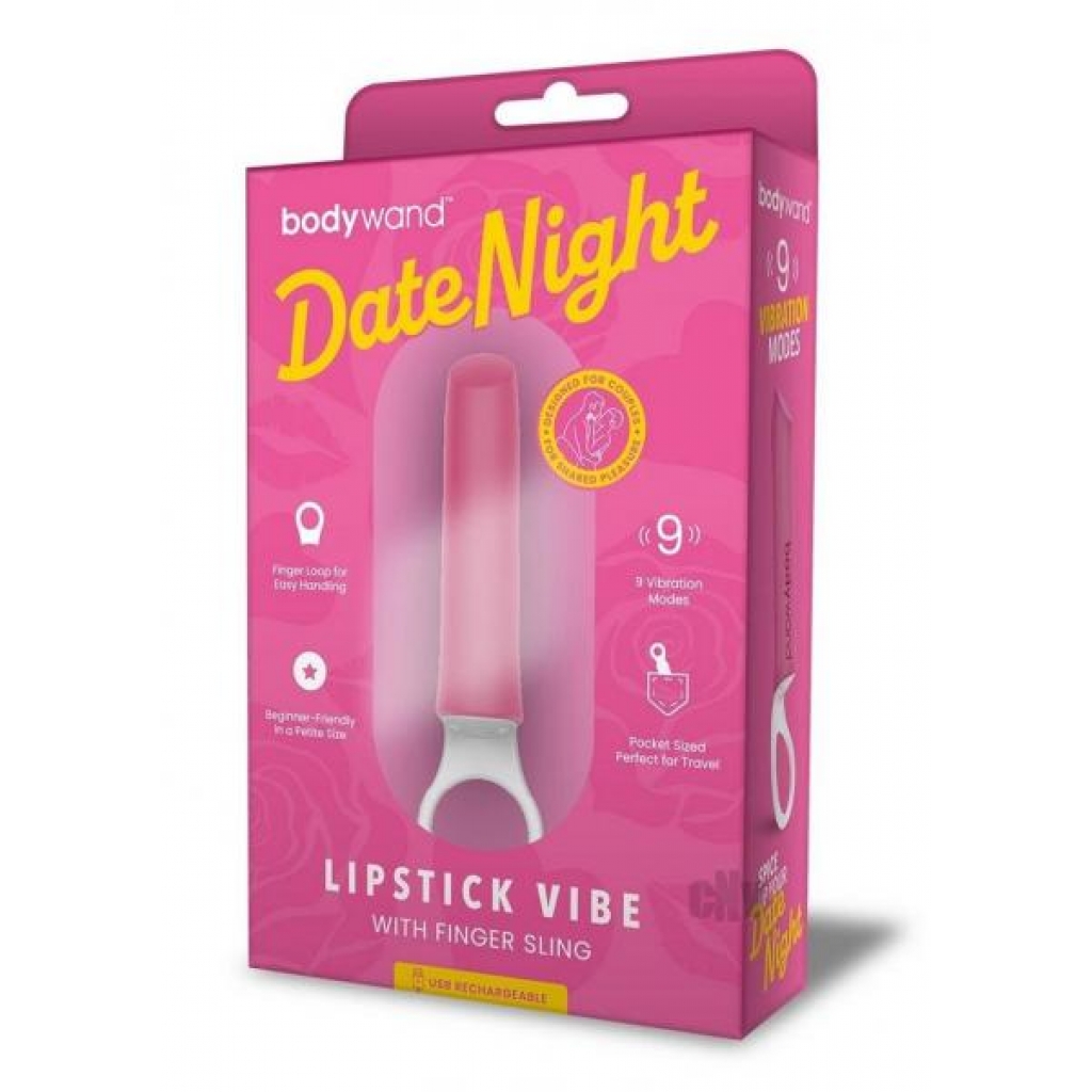 Bodywand Date Night Lipstick Finger Vibe Pink