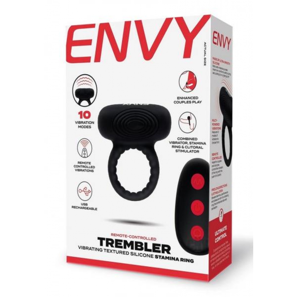 Envy Toys Trembler Remote Stamina Ring Red