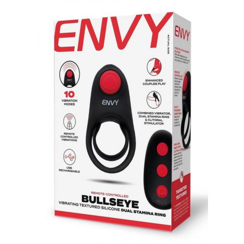 Envy Toys Bullseye Remote Stamina Ring - Red