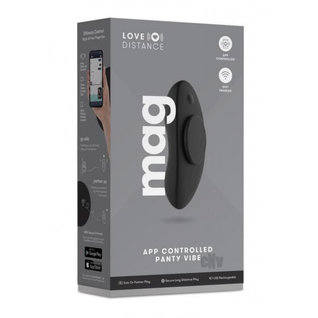 Love Distance App-Controlled Mag Panty Vibe - Black