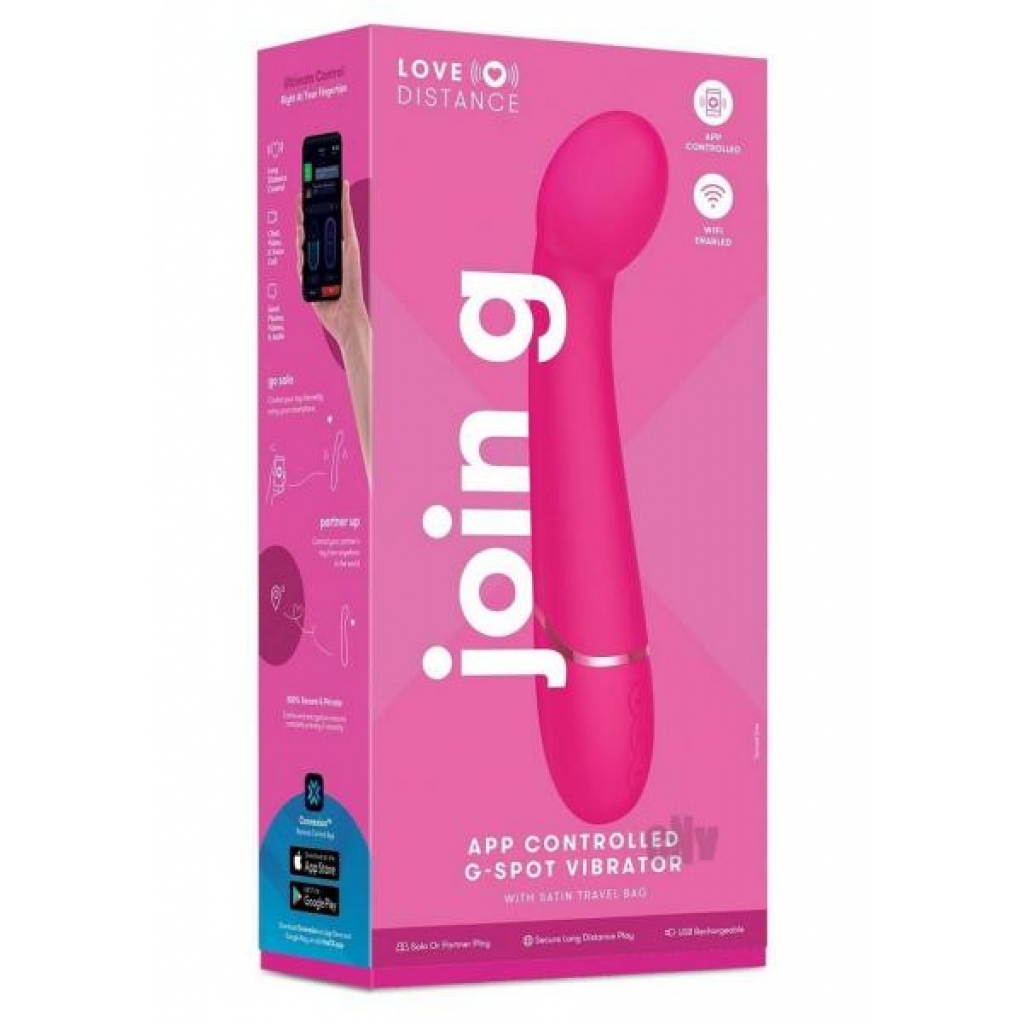 Love Distance Join G Vibrator in Pink