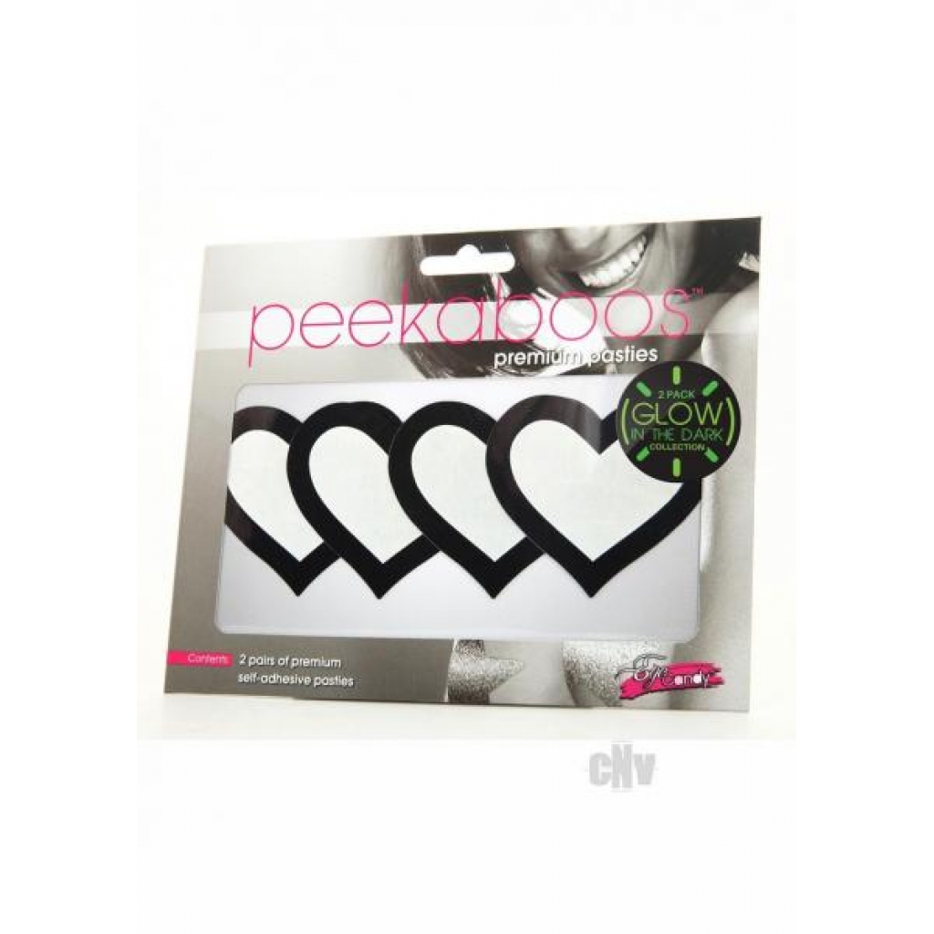 Peekaboo Glow In The Dark Hearts - Pasties