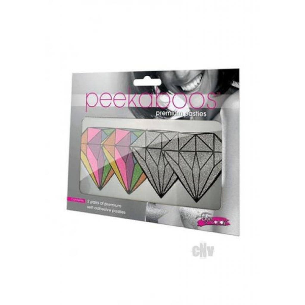 Peekaboo Diamonds Rainbow - Silver