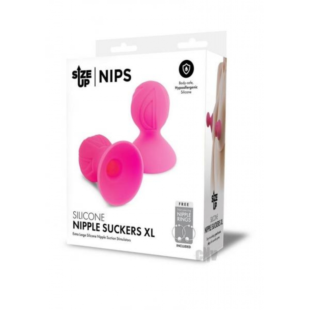 Silicone Nipple Suckers XL - Pink