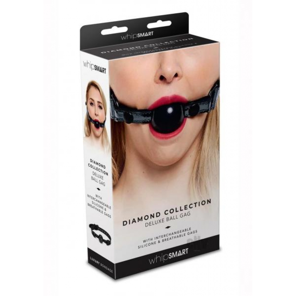 Whipsmart Deluxe Ball Gag - Black