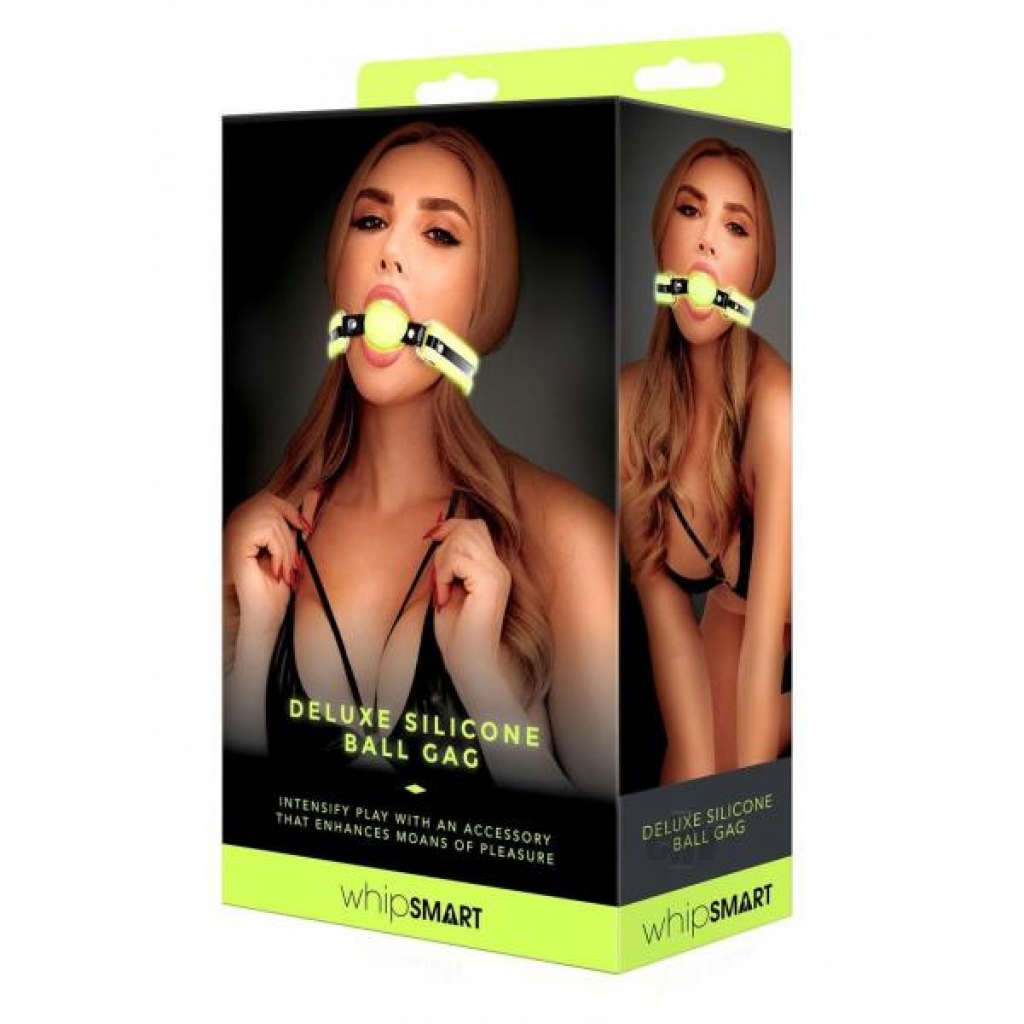 Whipsmart Gitd Deluxe Ball Gag - Black