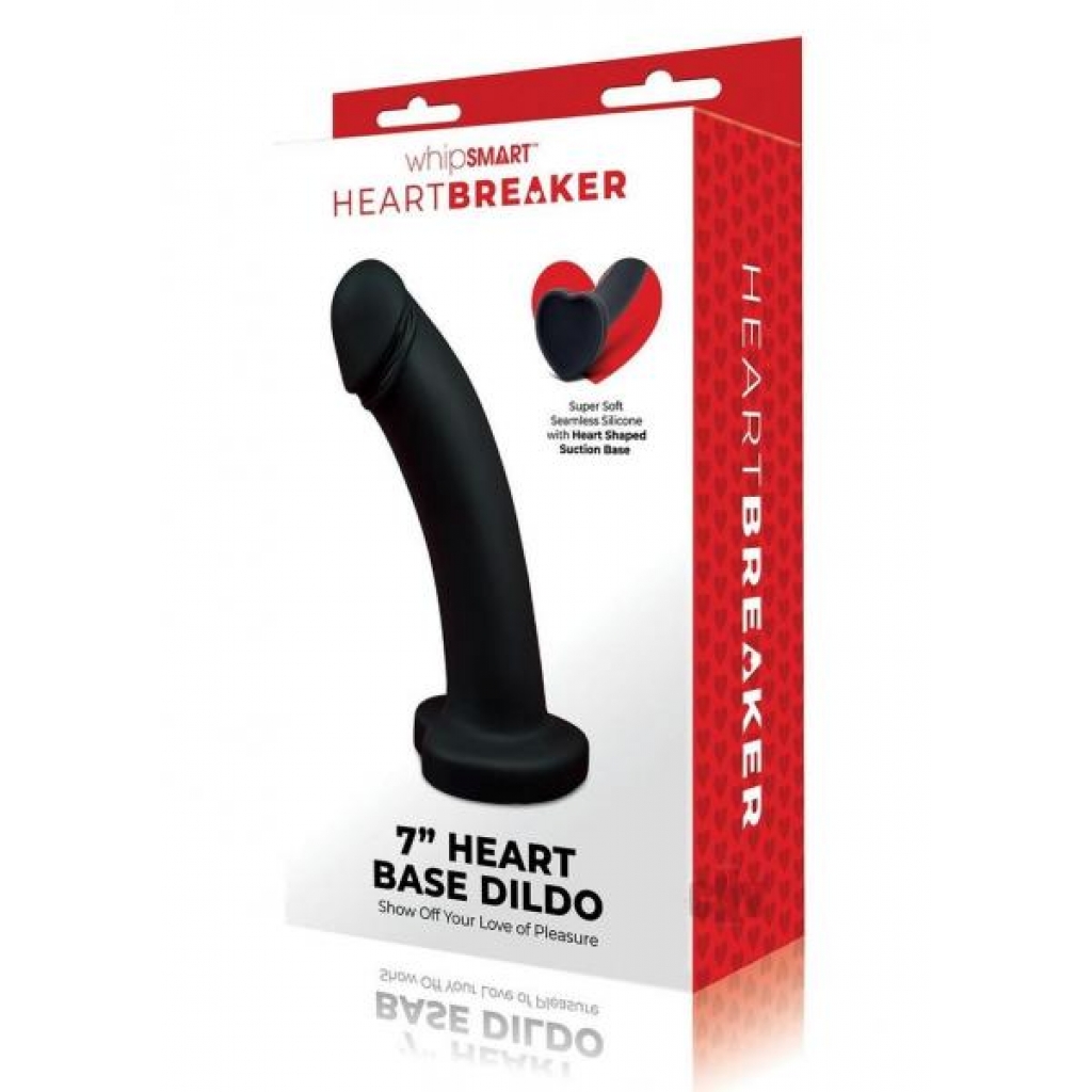 Whipsmart Heartbreaker Dildo - 7 inches Black