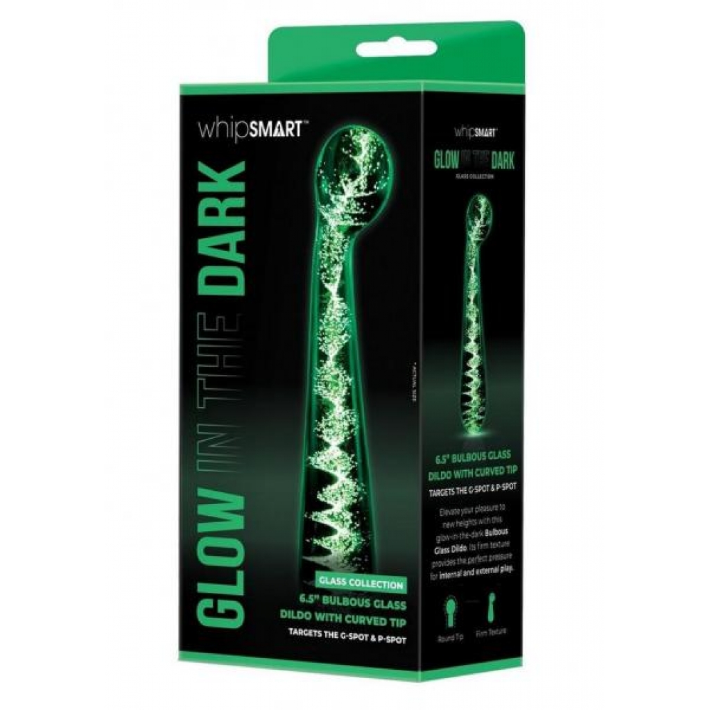 Whipsmart Bulbous Glass Dildo - Curved 6.5