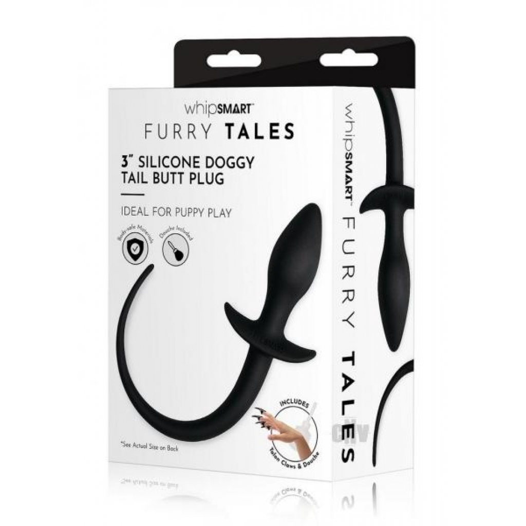 Whipsmart Play Tails Silicone Doggy 3 Blk