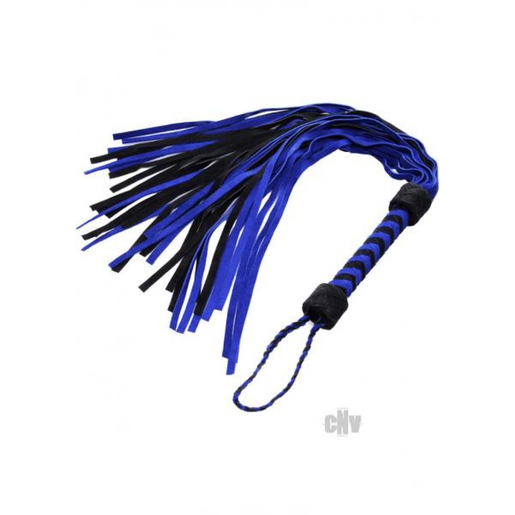 Black and Blue Suede Flogger