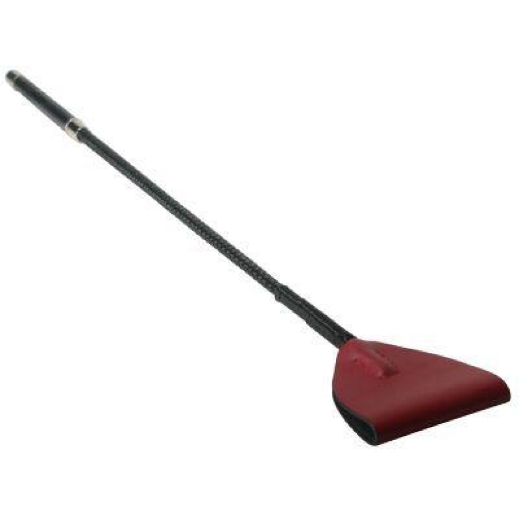 Red Leather Riding Crop - Command With Style