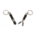 Adjustable Bondage Ring Barrel Nipple Clamps - Silver