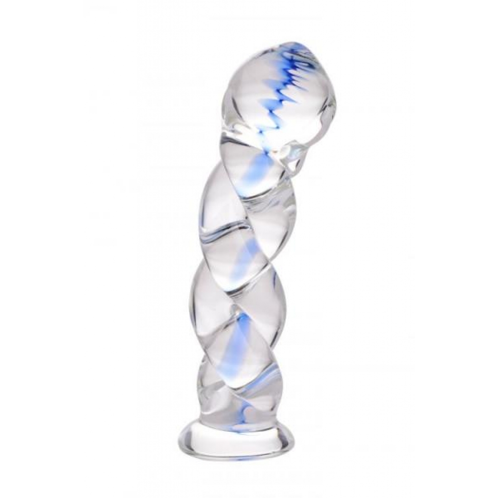 Soma Twisted Glass Dildo - Clear