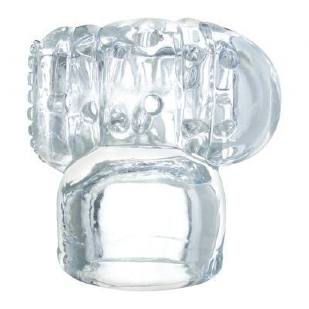 Wand Essentials Vibra Cup Head Stim Attachment - Clear