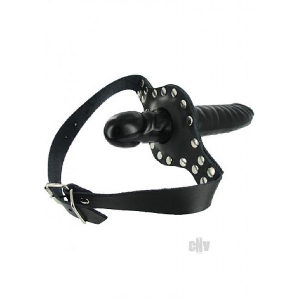 Strict Leather Ride Me Mouth Gag - Black