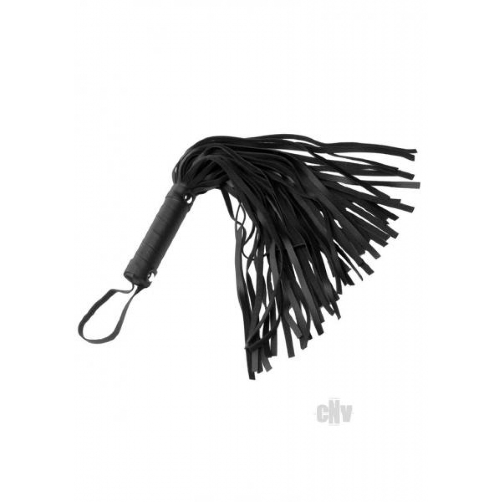 Strict Pleather Pleasure Mini Flogger - Silver