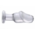 Asvini Glass Penis Anal Plug - Clear