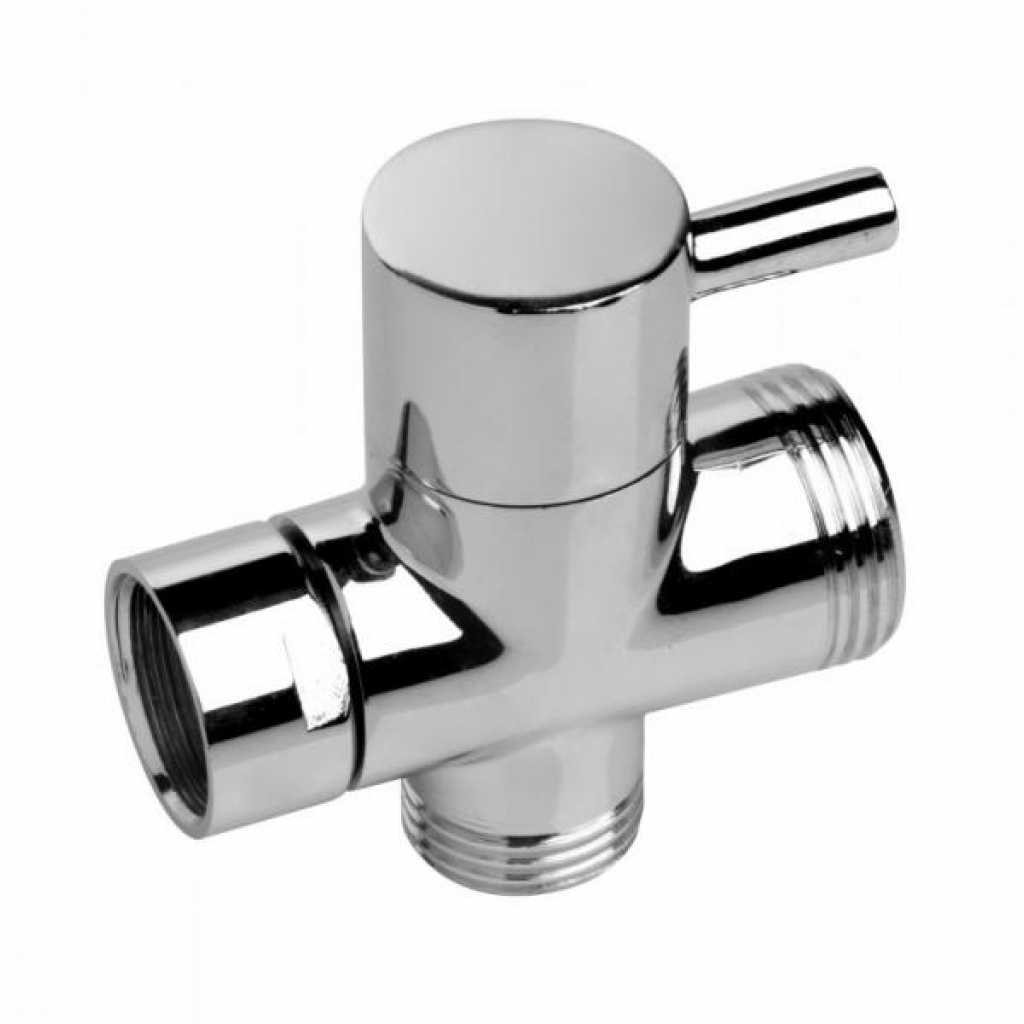 Clean Stream Enema Shower Diverter Valve Silver