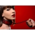 Chained Collar with Leash - Red/Black