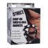 Stylish Strict Snap On Cock and Ball Harness - Black