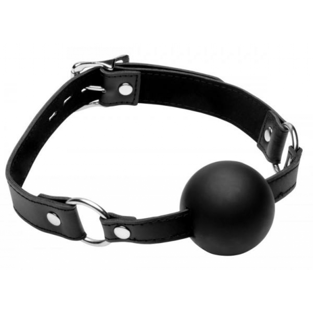 Strict XL Silicone Ball Gag in Black